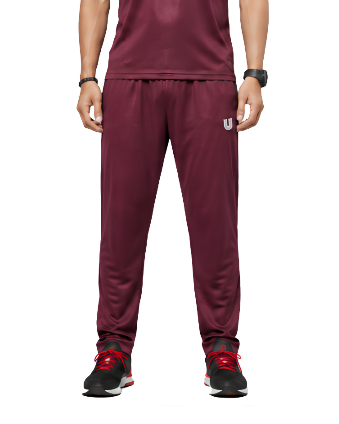 Men’s  Maroon Sports Track Pants