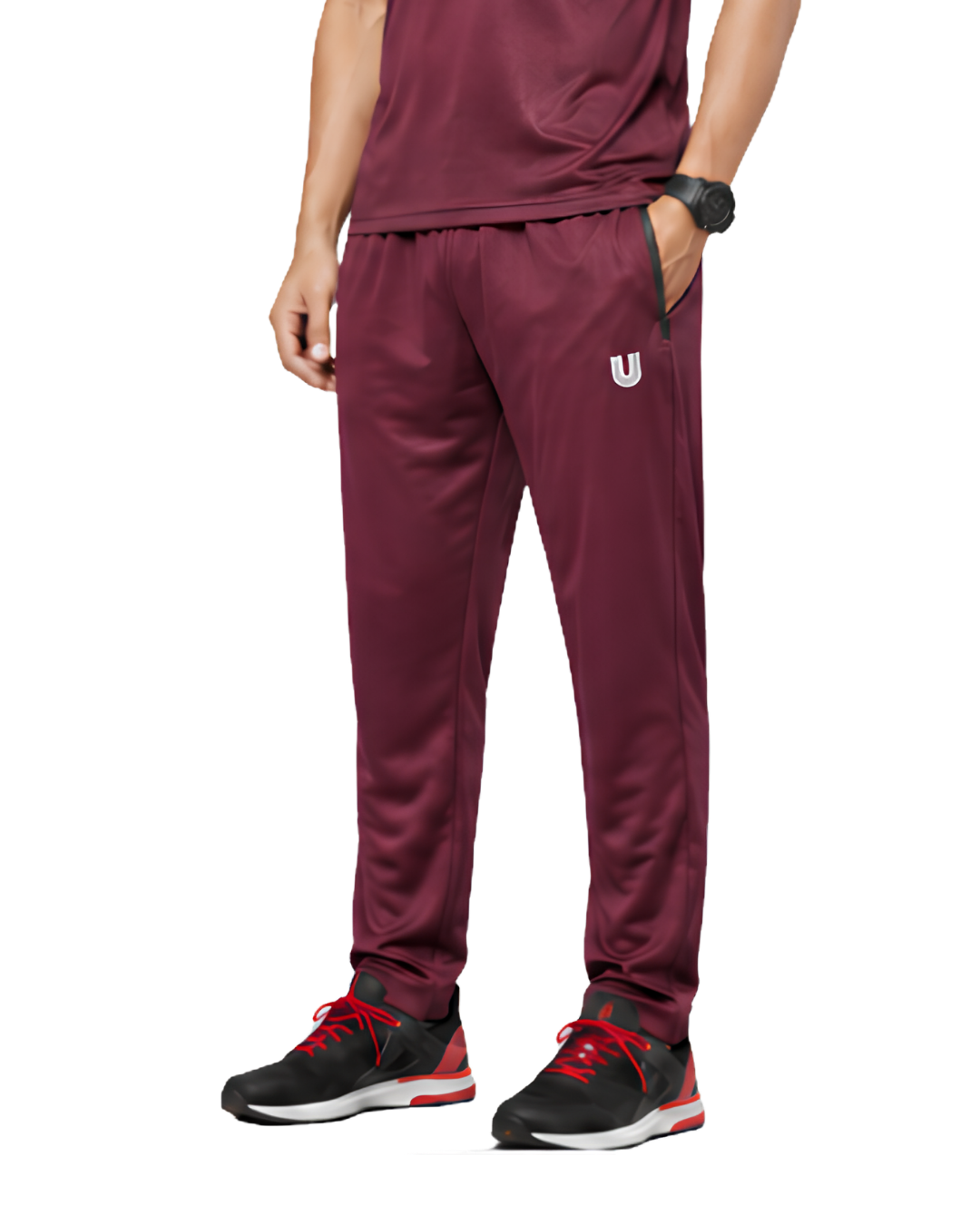 Men’s  Maroon Sports Track Pants