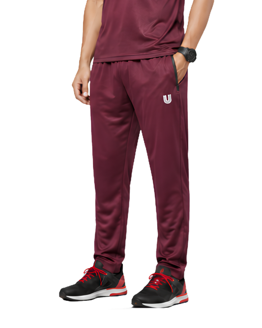 Men’s  Maroon Sports Track Pants