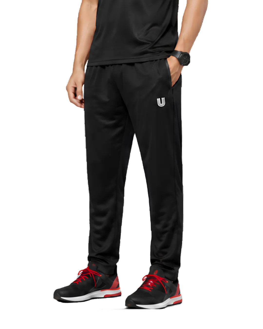 Men’s Black Sports Track Pants
