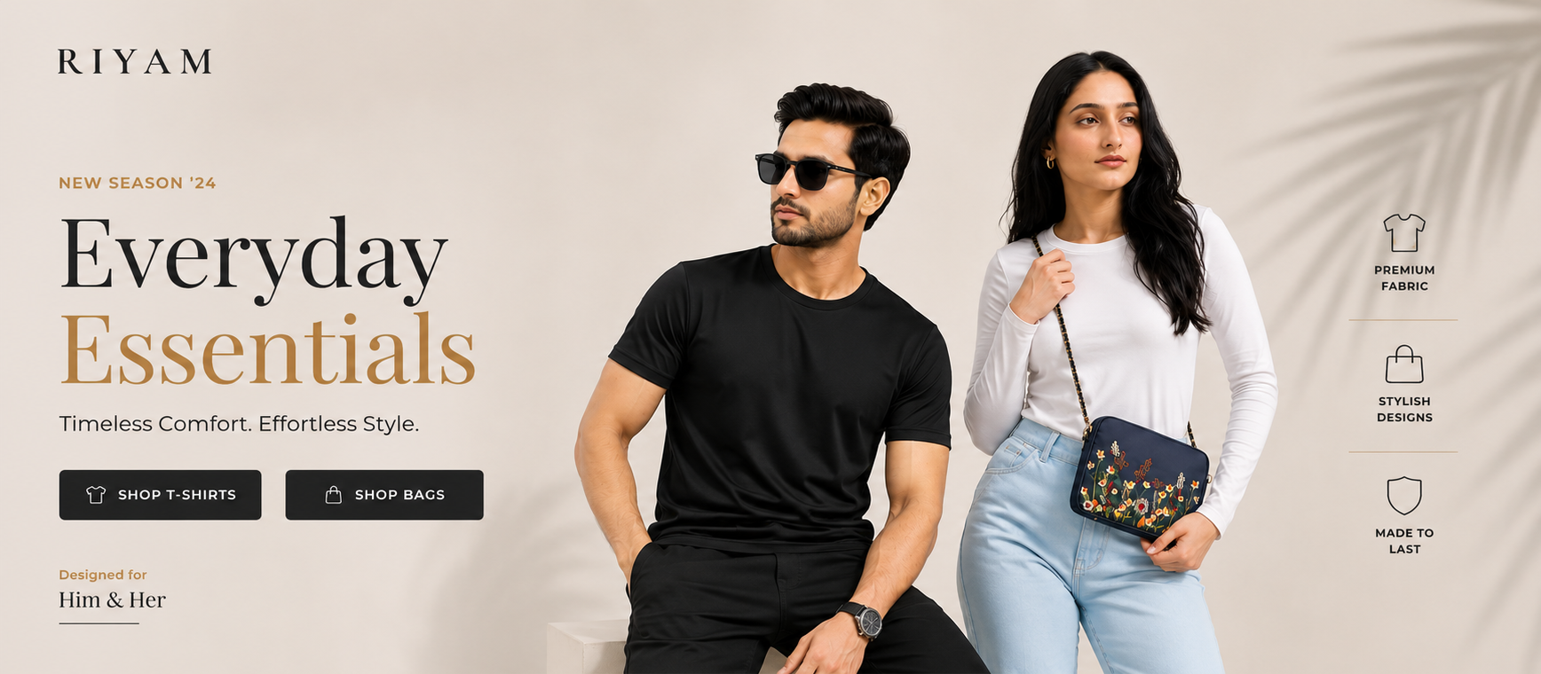 RIYAM fashion banner